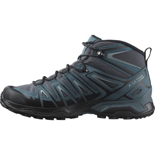 [サロモン] ハイキング トレッキングシューズ X ULTRA PIONEER MID GORE-TEX (エックス ウルトラ パイオニア ミッド ゴアテックス) Ebony/Stargazer/Quarry 27.0 cm｜eli-mino ゆらぎ薬局