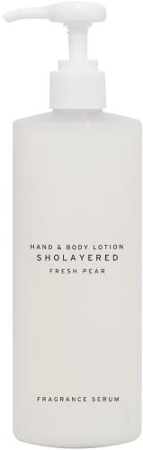 SHOLAYERED （見せ物花の冠yd）フレグランスセラム ボディローションフレッシュペア 300mL