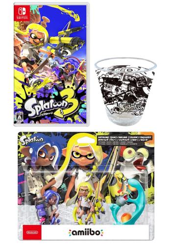 事あたらしい持ちはこび箱で送りとどけるスプラトゥーン3 -Switch ＋amiibo トリプル書き割り[インクリングイエロー/オクトリングブルー/コジャケ](スプラトゥーンシリーズ) (アクリル樹脂タンプラー 同梱)