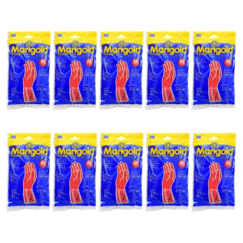 [マリーゴールド] ゴム手袋 キッチングローブ 10個セット Mサイズ 5,392円