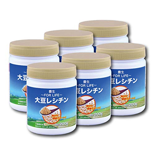 豊生 大豆レシチン 200g × 6個セット|eli-mino ゆらぎ薬局