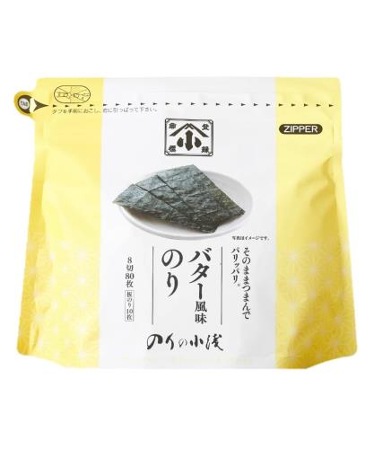 小浅商事 4袋セットスナックのり バター風味 8切80枚入 × 4袋…