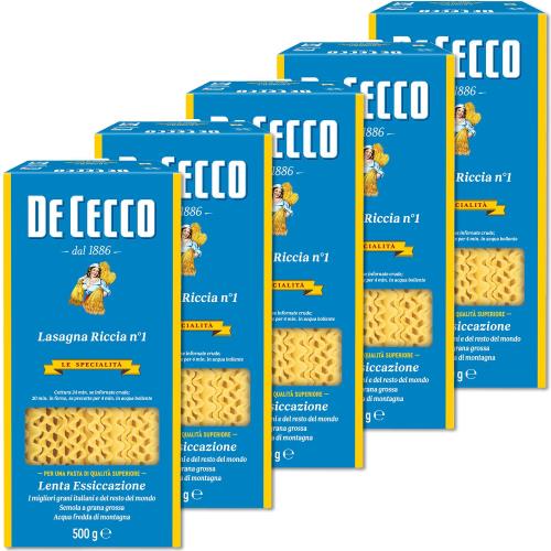 De Cecco ディ・チェコ No.1 ラザーニャ 500g×5袋