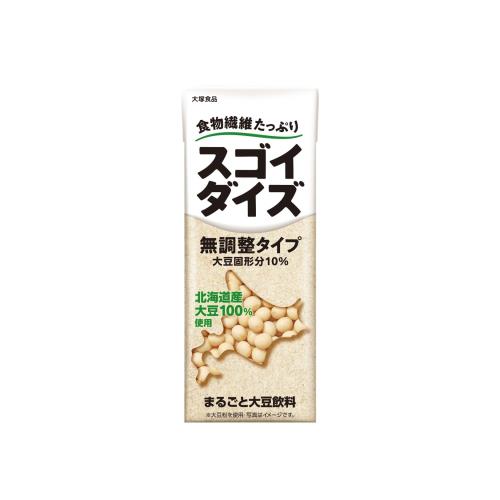 スゴイダイズ 大塚食品 無調整タイプ 200ml×24本 常温保存可能 まるごと大豆飲料