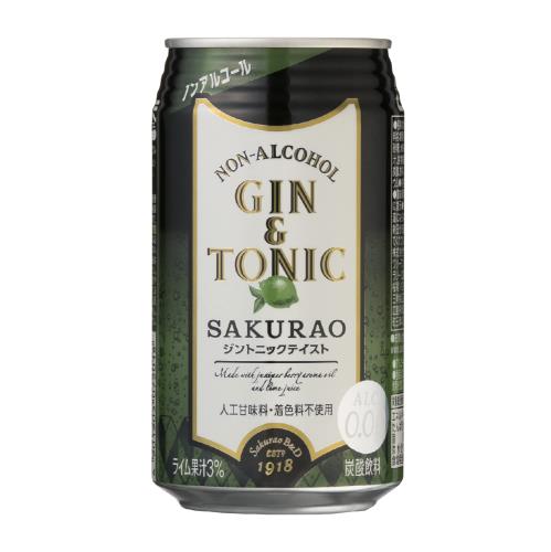 ノンアルコール ジントニック SAKURAO 350ml×24本