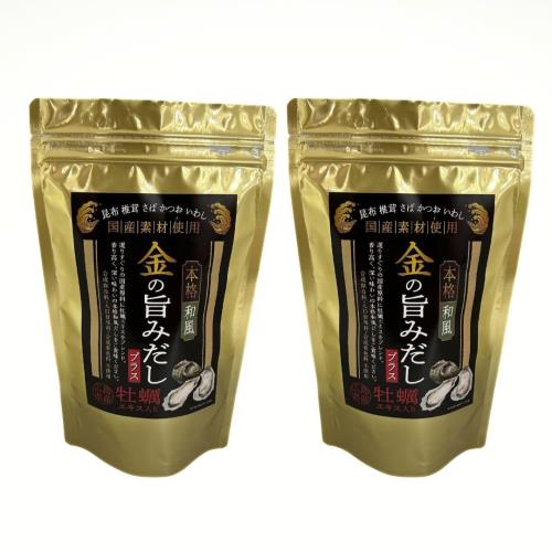2袋セット金の旨みだしプラス 1袋20包入×2袋 だしパック 国産原料 牡蠣エキス 出汁 和風