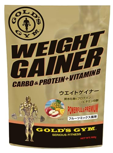 ゴールドジム(GOLD'S GYM) ウエイトゲイナー フルーツミックス風味 900g