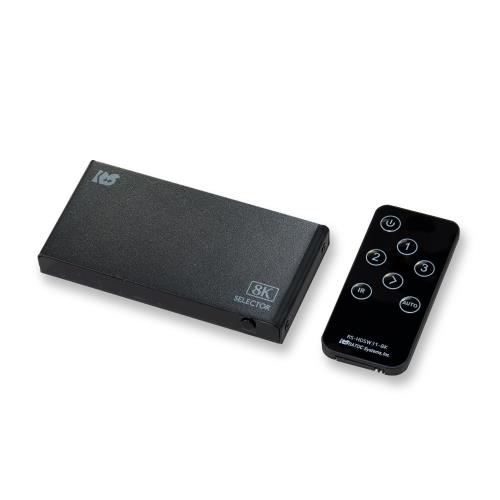 ラトックシステム 8K60サイクル/4K120サイクル相応う 3インプット1最終生産物 HDMIうつり変わり器 RS-HDSW31-8KA