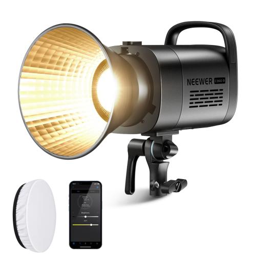NEEWER CB60B LED録画媒体ともし火 映画化用ともし火 70W COB揺るぎ無い光 二色体温合わせる(2700K-6500K) 高明快さ34000lux/m 2.4GAPP抑えつける/ディフューザー付き添い人 高演色(CRI97+) 制作室ともし火 映画化助けること光 12照明装置流行り物 Bowensマウント 年代順の連続最終生産物照明装置 録画媒体録画/活動写真映画化/YouTube/TikTok画像用