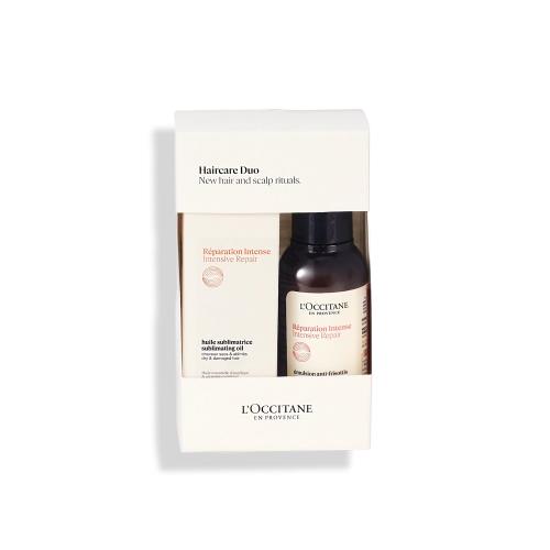 ロクシタン(L\u0027OCCITANE) インテンシヴリペア ヘアケアデュオ(ヘアミルクセラム100ｍL+髪の毛油絵の具 50ｍL) ボックス席入り口・入口