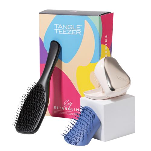髪の毛毛はらい TANGLE TEEZER タングルティーザー 差し上げ物ボックス席 3点書き割り 黒いこと