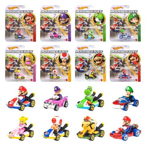 ホットウィール(Hot Wheels) マリオ手押し車 アソート 車駕手あそび ミニカー 8台入り口・入口 BOX売りわたす 3歳から マルチ GBG25-988A