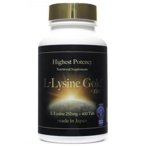 SAIO L-リジンゴールド（L-Lysine GOLD） 400粒 &times;1個 サイオ リジン 亜鉛含有食品 日本製 L-リジン 亜鉛 国内製造｜eli-mino ゆらぎ薬局