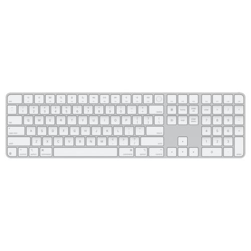 Appleケイ素樹脂積み上げるMac真似形用Touch ID積み上げるMagic Keyboard(テンキー付き添い人)- 英語(US)- 白いこと足がかり ???????