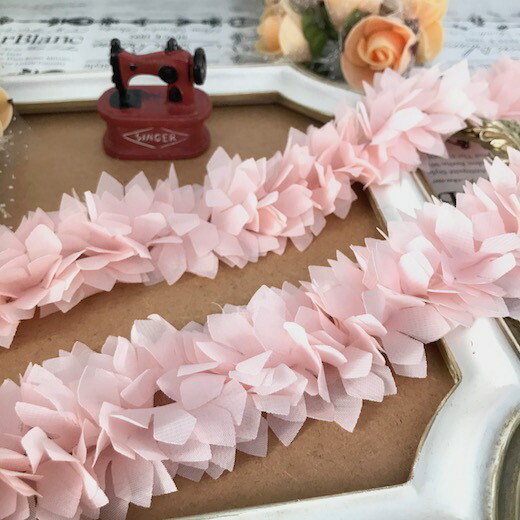 楽天市場 レース リボン ピンク 手芸 チュールリボン 衣装レース 手作り 飾り 素材 装飾 手芸 材料 バレエ衣装 Elisabeth Smile Craft Shop