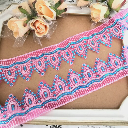 楽天市場 レース リボン 手芸 ブレード チュールレース ピンク バレエ衣装 チュチュ 素材 装飾 ハンドメイド レオタード ダンス 新体操 アウトレット品 Elisabeth Smile Craft Shop