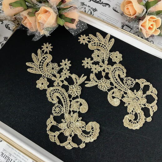 楽天市場 バトン レオタード モチーフ 花 衣装 ゴールド レースモチーフ バレエ衣装 チュチュモチーフ Elisabeth Smile Craft Shop