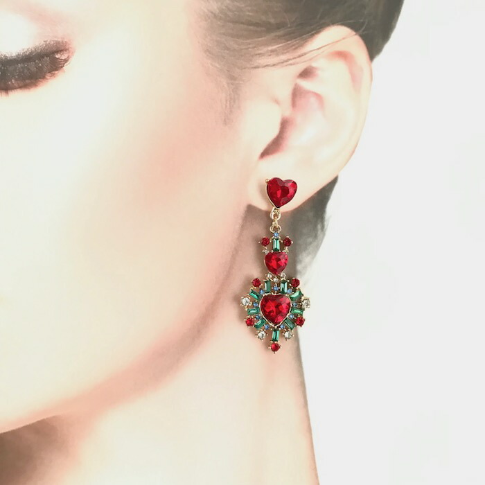 【ピアス】星×ドロップ シンプルデザイン レッド 赤 ピアス】星×ドロップ シンプルデザイン レッド 赤 - メルカリ