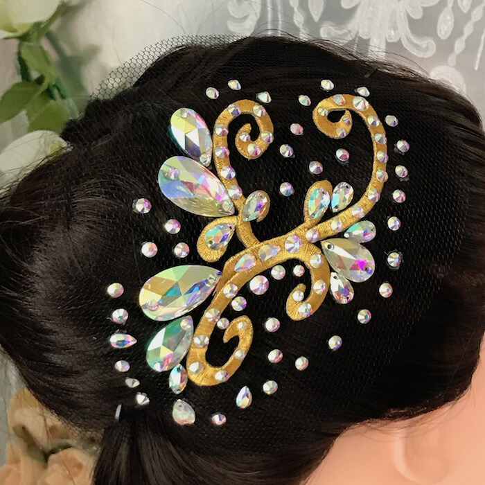 楽天市場】社交ダンス 競技ダンス ヘアアクセサリー 髪飾り ヘア飾り ...