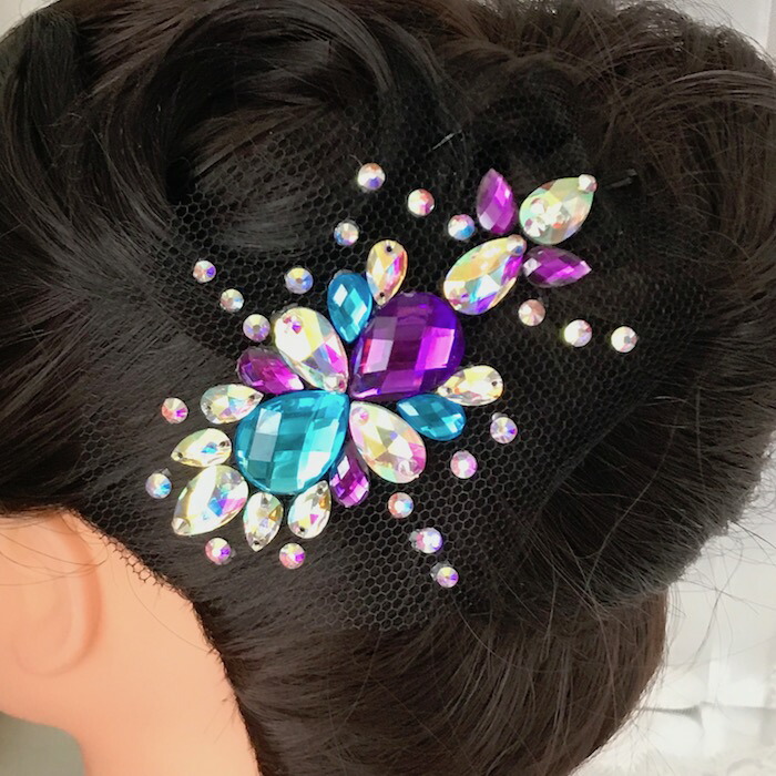 楽天市場】社交ダンス 競技ダンス ヘアアクセサリー 髪飾り ヘア飾り