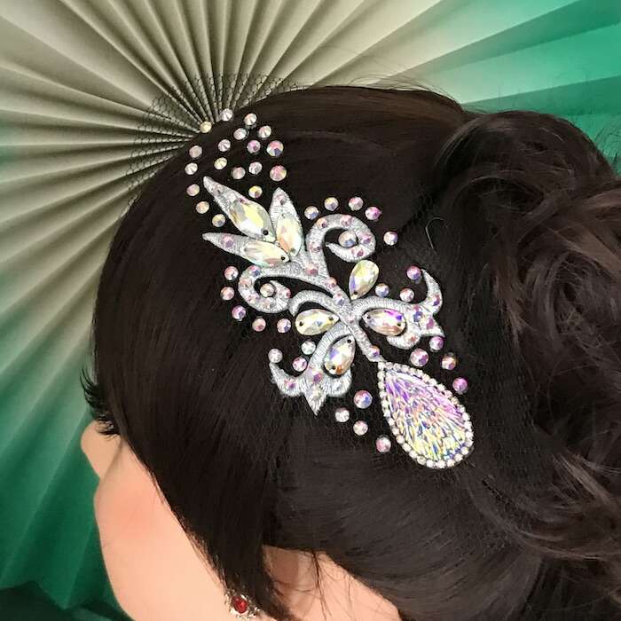 楽天市場】社交ダンス 競技ダンス ヘアアクセサリー 髪飾り ヘア飾り ...