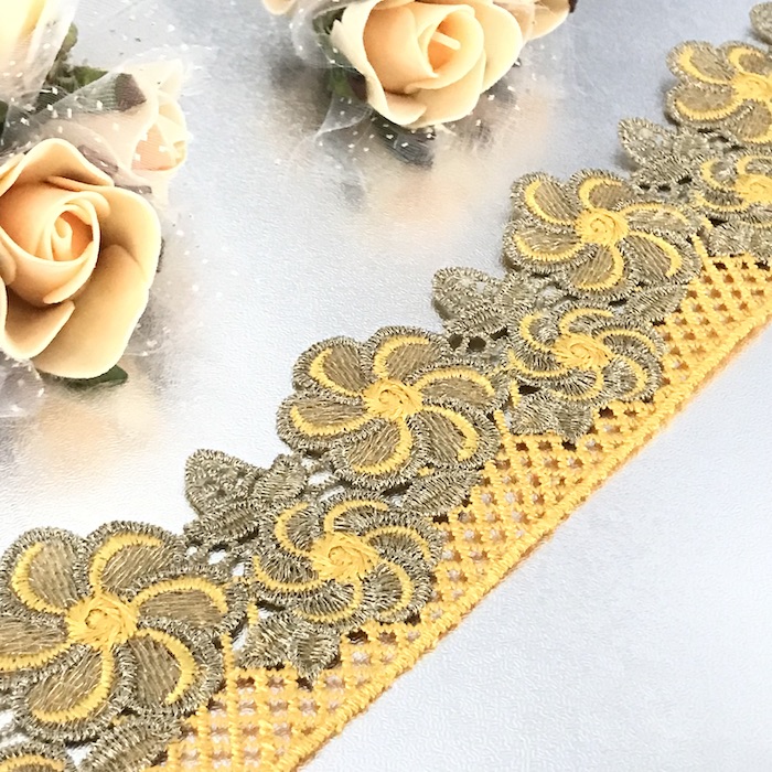レース 手芸 材料 バレエ衣装 花柄 装飾 素材 ケミカルレース 服飾 花模様 トーションレース 花レース リボン チュチュレース 衣装