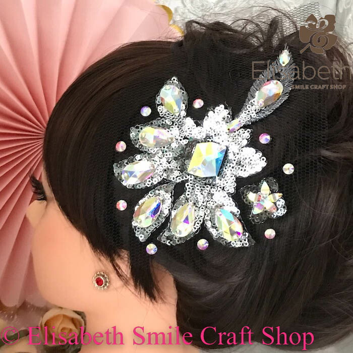 82%OFF!】 社交ダンス 髪飾り 競技ダンス ヘアアクセサリー ヘア飾り ...