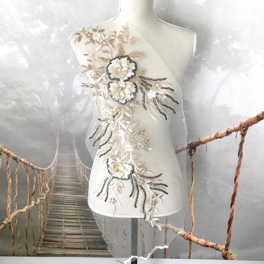 モチーフレース レース モチーフ 新体操 衣装モチーフ レオタードモチーフ バトンモチーフ 手芸 素材 材料 衣装 装飾 スパンコール付き 服飾 最大78 オフ