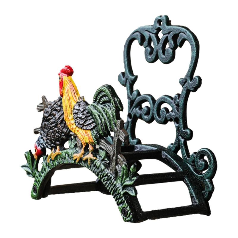 導管ハンガー 導管木管 かざり付ける的 据え置きには穴を開ける已むを得ずがあります 牢固たるなヨーロピアン表現スタイルのガーデンホースホルダー 導管仕合わせ