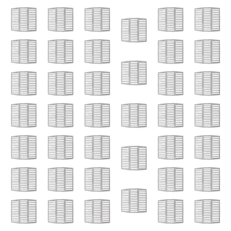 40xステンレススチール製レンガ排水穴カバー.レンガの壁に簡単に設置可能