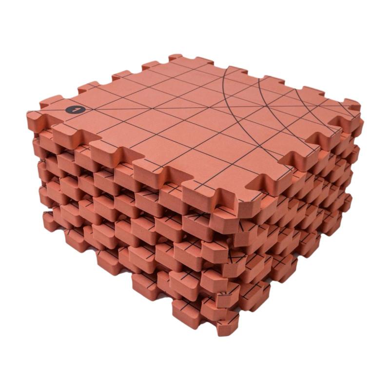 かぎ針編み用のブロックつや消し グリッド付き添い人手工芸品ゲーム盤