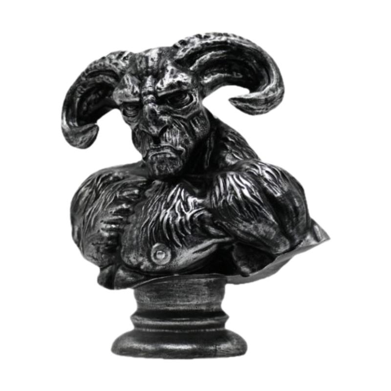 Monster Bust Sculpture Tabletop Ornament手作り装飾20x11.6x20cmヨガスタジオ用.ホテルが多機能