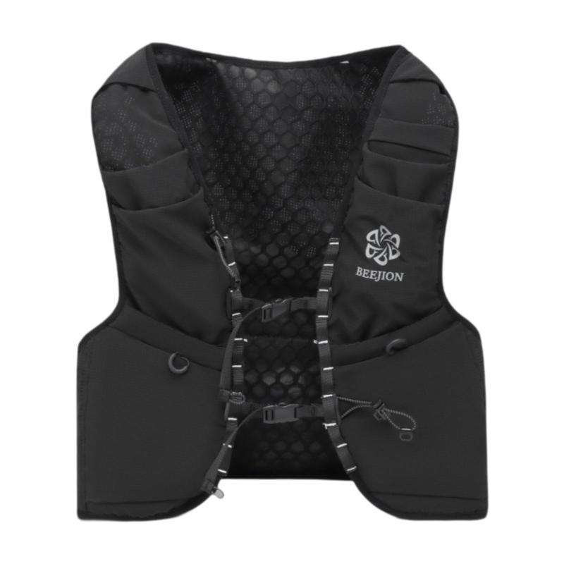 ハイドレーションベスト 12L 容量 ハイキング トレッキング 登山用 ブラック