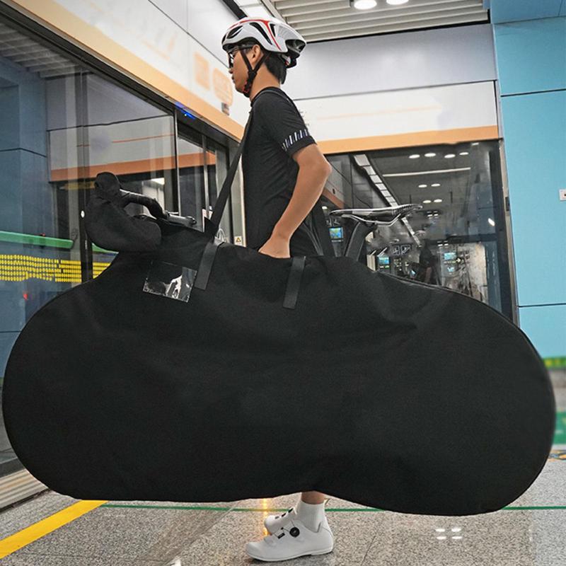 自転車カバー 自転車カバー 前 破れにくい 厚手 サイクルカバー ポータブル ショルダーストラップ付き 保護 防塵 子供用 丈夫 防水 フルカバー 電動自転車 電動 風飛び防止 子供自転車