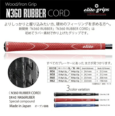 elite grips - X360° RUBBER GRIP M60 / グリップ バックライン
