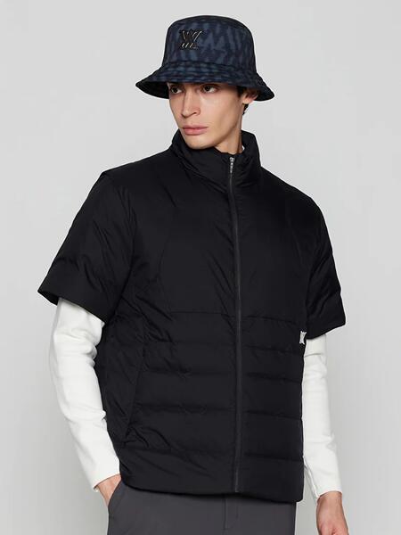 アニュー ゴルフ メンズ WI ショートスリーブダウンジャケット ブラック ANEW WI SHORT SLEEVE DOWN JACKET 送料無料 AGFWMDJ04BK|ELIX SPORTS