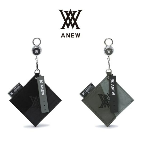 アニュー ゴルフ ティーホルダー リールタオル 箱入り カラビナ付き ANEW TEE HOLDER REEL TOWEL 送料無料 AGFWUAC10