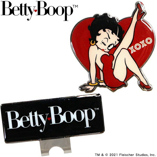 楽天市場】ベティブープ チップ マーカー ゴルフ MK0318 Betty Boop(TM) ベティちゃん レッド : ELIX SPORTS