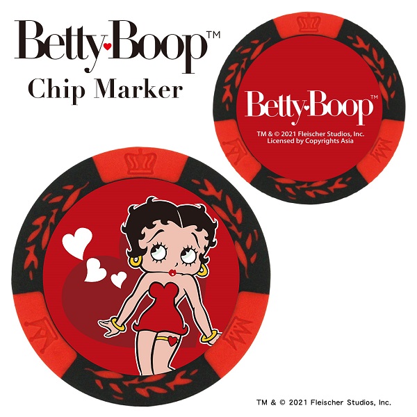 楽天市場 ベティブープ チップ マーカー ゴルフ Mk0318 Betty Boop Tm ベティちゃん レッド Elix Sports