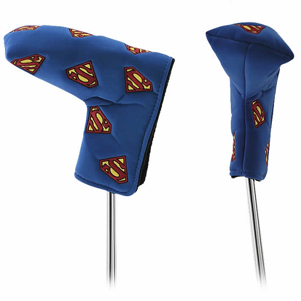 スーパーマン マルチロゴ ヘッドカバー パターカバー パター用 ブレード ゴルフ WHC1620画像