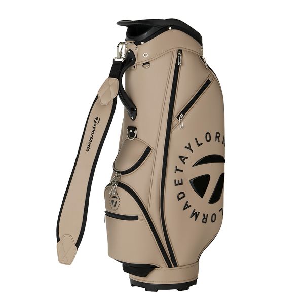 テーラーメイド サークルロゴ キャディバッグ TaylorMade UN747 ベージュ/ブラック M54424 ゴルフ 2026年 送料無料 あすつく|ELIX SPORTS