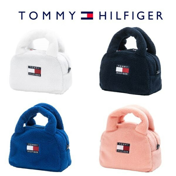 トミーヒルフィガー ゴルフ ラウンドバッグ ボア トートバッグ THMG3FBK Tommy Hilfiger 2023年秋冬モデル 送料無料 あすつく