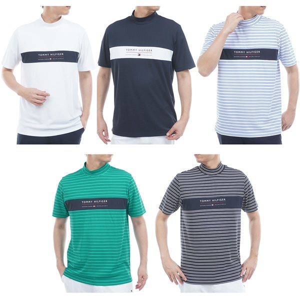 トミーヒルフィガー ゴルフ スタンダード 半袖 モックネックシャツ 吸水速乾 UVカット 抗菌防臭 TOMMY HILFIGER THMA615 2026年モデル 送料無料 あすつく