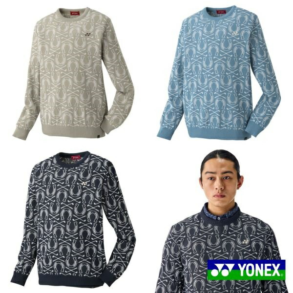 セール♪ ヨネックス メンズ 生地切替 中綿 長袖 フルジップ セーター
