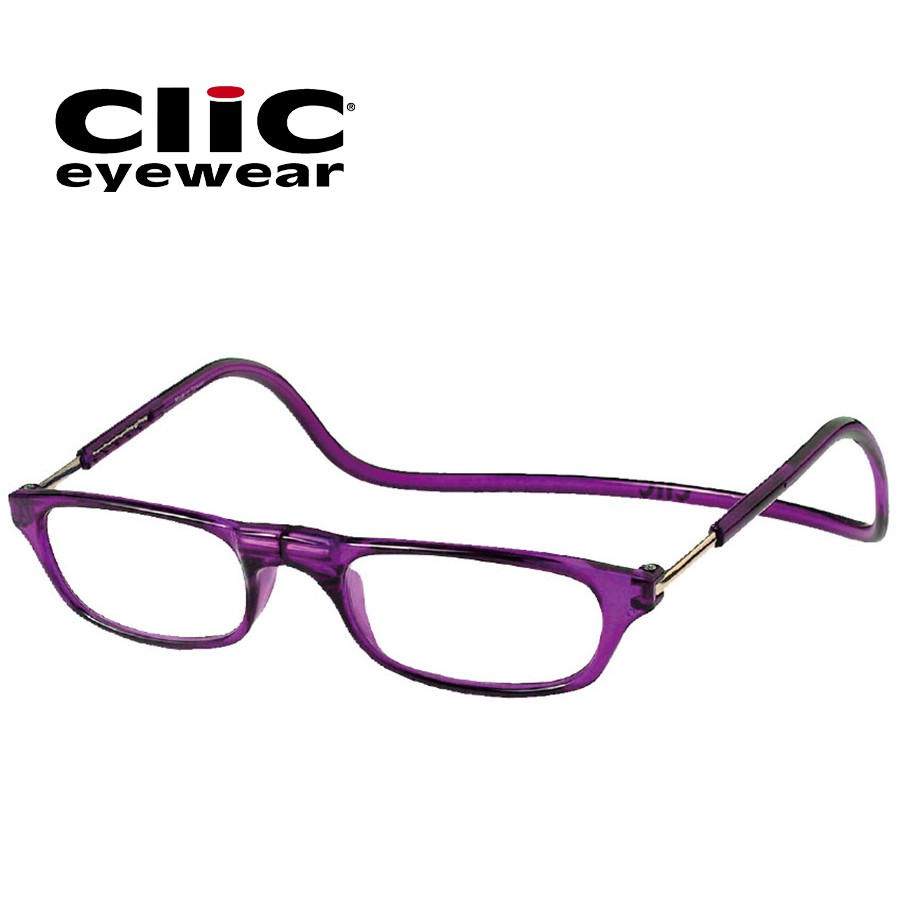 Clic(鳴らす) レギュラー/指導者 パープル 鋭さ手を加える用メガネ 聞き届ける光学 老眼鏡 今めかしい