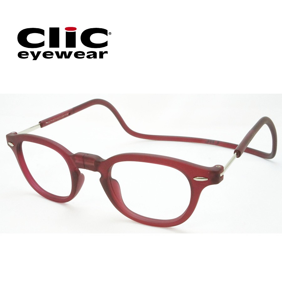 Clic(クリック) ヴィンテージ V-6 ボルドー 視力補正用眼鏡 オーケー光学 老眼鏡 おしゃれ