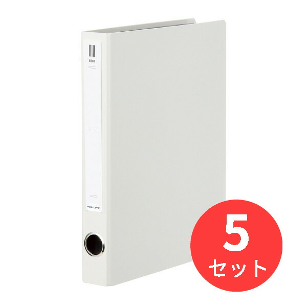 【5冊書き割り】コクヨ 熱電子管整理保存用具＜NEOS＞A4縦30粍とじ2穴W色 フ-NE630W【まとめ買い】