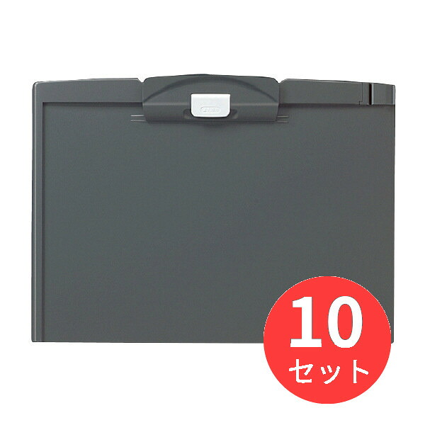 【10冊仕掛ける】コクヨ ゼムクリップゲーム盤H A4長辺とじ うす暗い薄墨色 ヨハ-H73NDM【まとめ買い】
