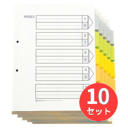 【10書き割り】第一人者体育館(KING JIM) 色つや総目録 5色5山6枚 100組入 907-100 A4タテ型【まとめ買い】