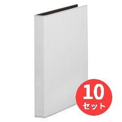 【10冊セット】キングジム(KING JIM) レザフェス リングファイル 1961LF A4タテ型 内径23mm 白 【まとめ買い】